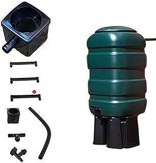 Fine Garden 230L Water Butt Kit with Stand, Tap, Hose, T-Piece, Diverter - Complete Rainwater Collector for Eco-Friendly Gardening and Water Conservation and Water with Easy Installation.