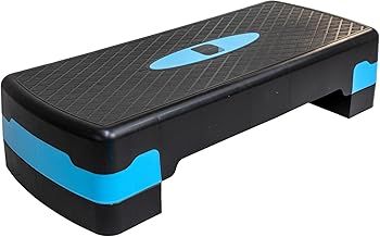 Fitness Stepper | Exercise Step for Home & Gym, Suited for Cardio, Yoga, Aerobics, Weights, Workout for Indoor/Outdoor | Adjustable 2 Step Level Heights (10,15 CM) | Exercise Accessory