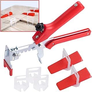 400PCS Tile Leveling System 2mm 300pcs Tile Level Wedge Spacer Plus 100pcs Resuable Wedges with A Tile Leveling Pliers