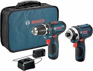 BOSCH CLPK22-120 12V Max Cordless 2-Tool Combo Kit with 3/8 in. Drill/Driver, 1/4 in. Impact Driver, (2) 2 Ah Batteries, Charger and Case