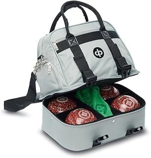 DRAKES PRIDE SILVER CROWN GREEN/FLAT GREEN 4 BOWL MIDI BAG **B4248**
