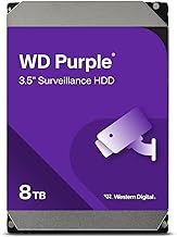 WD Purple 8TB Surveillance 3.5" Internal Hard Drive, AllFrame Technology, 180BT/yr, 256MB Cache, 3 Year Warranty