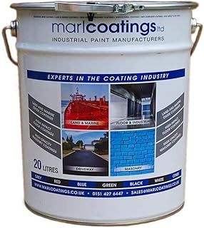 Heavy Duty Hardwearing Polyurethane Concrete Industrial (20L Mid Grey) Semi Gloss Floor Paint, Great for Garages, Car showrooms, Factories and Many other uses.