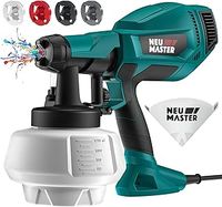 NEU MASTER Upgraded Paint Sprayer - Fence Paint Sprayers [500W/1200ml/4 Nozzles/3 Patterns] HVLP Electric Spray Gun for Home Interior and Exterior, Cabinets, House, Fence, Ceiling
