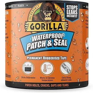 Gorilla Waterproof Patch & Seal Tape Black 3m