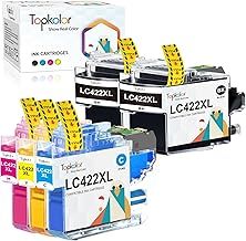 Topkolor LC422XL Ink Cartridges Replacement for Brother LC422 LC-422XL LC-422XLVAL Ink Cartridges Multipack for Brother MFC-J5340DW MFC-J5345DW MFC-J5740DW MFC-J6540DW MFC-J6940DW (5 Pack)