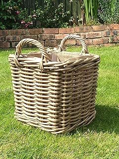 Very Strong Excellent Quality Lined Square Log Basket / Storage Basket