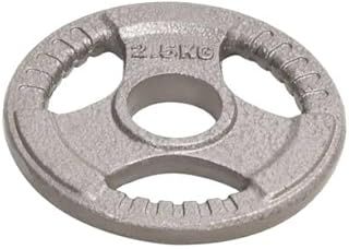 Olympic 2" Tri-Grip Cast Iron Weight Lifting Training Plates Disc for Free Lifting, Barbells, Dumbbells - Ideal for Home Gym 2.5KG, 5KG, 10KG, 15KG & 20KG