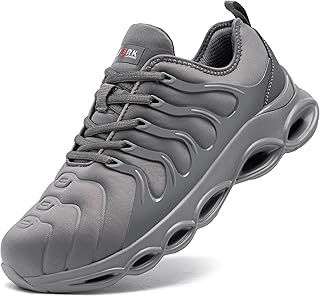 Steel Toe Cap Trainers Mens Safety Trainers Lightweight Safety Shoes Cushioning Fashion Breathable Comfortable Work Shoes 3.5UK-14UK