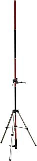 Laser Level Pole, 12FT/3.7M Telescoping Pole with Tripod, Laser Level Support Pole for Lasers Level of Rotary and Line Lasers, 1/4"-20 Thread 5/8"-11 Adapter Included