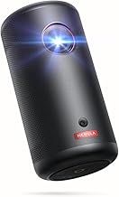 NEBULA Capsule 3 1080p Mini Projector, Smart 200 ANSI-Lumen Portable Projector with Official Google TV, Built-In Netflix, 120-Inch Picture, Built-In Battery(Renewed)