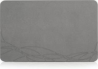 Stone Bath Mat, Diatomaceous Earth Shower Mat, Non-Slip Super Absorbent Quick Drying Bathroom Floor Mat, 100% Natural Shower Mat for Bathroom Floor, Easy to Clean (23.6" X 15.4")