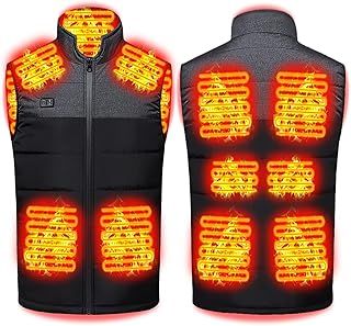 Heated Vest for Men Woman, Electric USB Warmer Jacket with 11 Heating Zones, Lightweight Heated Gilet, for Fishing Hunting