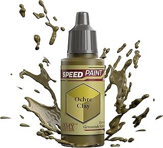 The Army Painter Speedpaint Ochre Clay 2.0, Single Acrylic Paint 18ml One-coat Painting Soloution For Fantasy Tabletop Miniatures Like Warhammer 40k and Dungeons And Dragons Figures