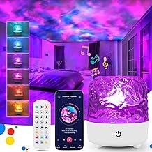 Galaxy Projector Light, HiFi Bluetooth Speaker Star Projector Night Light for Bedroom, Rechargeable Sensory Lights with 36 Lighting Modes, Ocean Wave Ceiling Projector Light for Kids