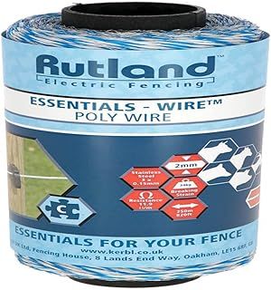 Rutland Essentials Poly Wire (250m),White/Blue