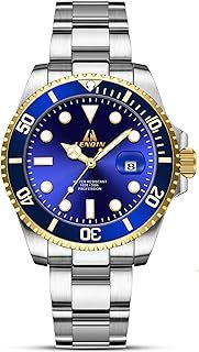 Mens Watches Stainless Steel Watches Men Waterproof Analog Quartz Watch Men's Wrist Watches with Date Fashion Casual Man Watch