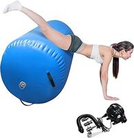 Air Barrel Back Roller Inflatable Tumbling Mat with Electric Pump,Tumble Track Gymnastic Equipment Exercise Mats for Home Use,Gym Training,Cheer leading,Yoga