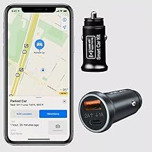 FindMyCar Hidden GPS Car Tracker, USB C Charging, iOS Only, No Subscription Needed, Plug & Play