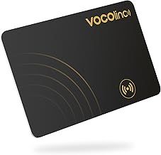 VOCOlinc Wallet Tracker Card, Smart Air Tag Tracker Compatible with Find My (iOS only), IP67 Waterproof, Bluetooth Item Finder Locator for Wallet, Luggage, Suitcase, Bag, Backpack, Ultra-Thin 1 Pack