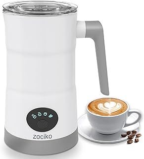 Milk Frother Electric, 4-in-1 Automatic Milk Frothers, Foam Maker Hot & Cold, Auto Shut-Off, Silent Operation, Milk Steamer Chocolate Warmer for Coffee, Latte, Cappuccino 350ML