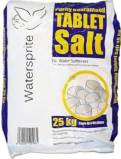 25kg Salt Tablets | Water Softener | Food Grade | Compatible To All Water Softner Machines | Best For Water Softening & Dishwashing | Premium Quality High Purity Salt Tablet (1)
