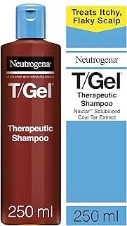 Neutrogena T/Gel Therapeutic Shampoo (1x 250ml), Medicated Anti-Dandruff Shampoo For Flaky, Itchy Scalp and Treatment of Scalp Psoriasis, Seborrheic Dermatitis and Dandruff