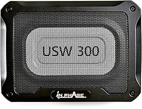 In Phase USW300 300W Underseat Subwoofer - Active Car Subwoofer with Built-in Amplifier