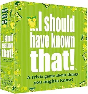 I should have known that. 21026 "About Things You Oughta Know. Trivia Card Game
