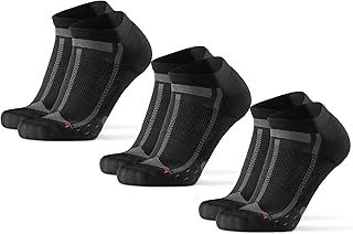 DANISH ENDURANCE Cushioned Ankle Running Socks for Long Distances, Anti-Blister & Sweat Wicking, Men & Women, Unisex 3 Pack