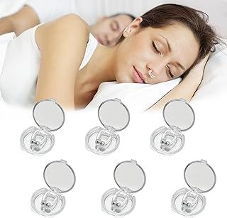 Anti Snore Devices, 6 PCS Magnetic Anti Snoring Nose Clip, Nasal Dilators Snore Stopper Snoring Relief for Better Sleep Quality, Sleeping Aid Relieve Snore for Men and Women