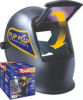 Flip Flap 11-Welding Helmet with Flip Screen , Black