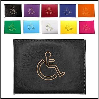 1x Black Disabled Badge Holder, PU Leather Badge Wallet Protector Disabled Parking Permit Cover Holder