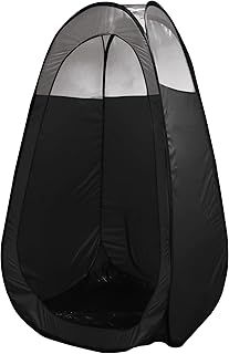 MineTan Spray Tan Tent | Portable, Lightweight Pop Up Tanning Tent With Carry Bag, Black & 1/3 Clear - Designed For Professional Use, Mobile or Home Use, Great for Mobile Spray Tan Technicians