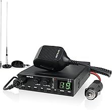 Retevis MB62 Complete Kit, High Signal Antenna, VOX, AM/FM CB Radio, EMG CH9/19, ASQ/SQ, Easy to Operate, Mini CB Radio for Truckers (1Pcs)