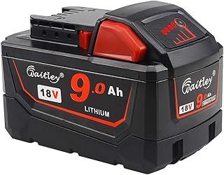 QUPERR 18V 9.0Ah Lithium-ion Replacement Battery Compatible with Milwaukee M18 HD18CS0, M18BMT, HD18AG0, M18FID2, M18ONEFHIWF12-0, M18CHX-0, M18CSX-0, M18BJS-0. …