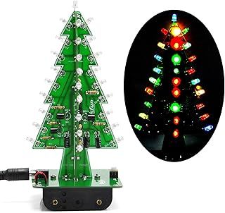 Gikfun 3D Xmas Tree Led Christmas Tree Diy Kits Welding kit EK1697
