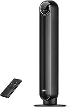 Dreo 28dB Silent Tower Fan, 25ft/s Velocity Electric Cooling Fan with Remote Control 90° Oscillating 4 Speeds 4 Modes 8H Timer LED Display, Quiet Standing Bladeless Floor Fans for Bedroom, Nomad One