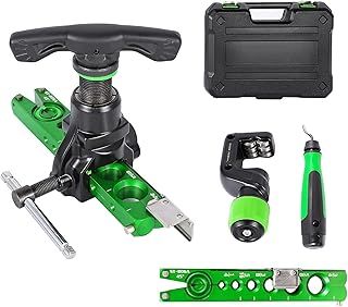 Bonvoisin Flaring Tools 45 ° Eccentric, 1/4”-3/4” 6 Size Compatible, Millimeter & Inch Expansion Clamp, for Water Pipes/Gas Pipes/Refrigeration Pipes/Brake Pipes (5 in 1 Kit)