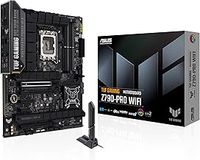 ASUS TUF GAMING Z790-PRO WIFI (Intel 14th, 13th & 12th Gen) LGA 1700 ATX motherboard, 16+1+1 power stages, PCIe 5.0, DDR5, 4xM.2 slots, WiFi 6E, front USB 20Gbps, PD 3.0, Thunderbolt 4 header