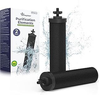 Weeplow® - 2 Berkey Filters for Berkey Gravity Water Filter Systems, Purification Element Compatible with Travel, Big, Royal, Imperial, Crown, Light Series