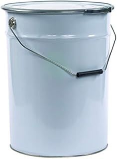 Metal Drum with Lid & Latch - 25ltr (Storage, Dust Collector, etc)