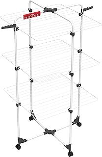 Vileda Mixer 3 drying tower, 30m line length, 3 levels for up to 2 loads of washing, flex joint, rollable, height 132 cm, color gray, eco packaging