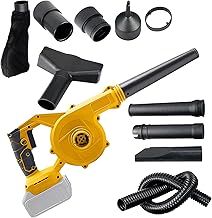 Cordless Leaf Blower and Vacuum Compatible with Dewalt 18V 20V Battery, Handheld Electric Jobsite Air Blower Powerful for Garden Leaves Grass Cuttings Lawn Care Yard (NO Battery)