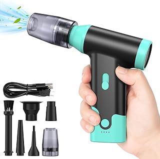 Powerful Brushless Motor 150000RPM Compressed Air Duster-2-Gear Dust Blower, Portable Compressed Air Cleaner for PC, Laptop, Keyboard, Computer Cases, Cars, Fans, Home & Office