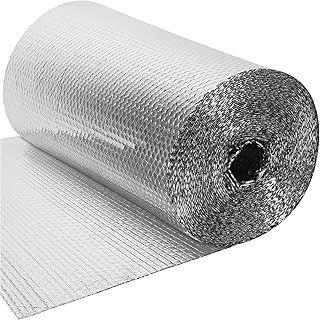 Foil Insulation Roll 25m x 60cm - Radiator Reflector Panels for Floor, Ceiling, Roof, Wall Insulation - 3-in-1 Reflective Foil Insulation Roll - Heat & Vapour Barrier Saves Energy