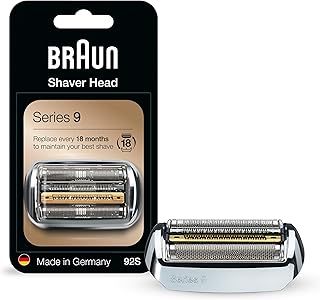 Braun Series 9 Electric Shaver Replacement Head, 92S, Compatible with All Series 9 9290cc, 9291cc, 9370cc, 9293s, 9385cc, 9390cc, 9330s, 9296cc