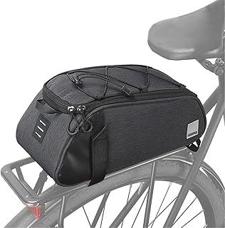 HOMPER Cycle Saddle Rear Rack Pannier Bike Bag,7 L Mountain Road MTB Trunk Shoulder Handbag,Black,Polyester