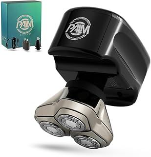 Skull Shaver Palm: Ultimate Electric Razor for Men - Cordless Rechargeable Beard, Head & Face Shaver, Mens Grooming Kit, Perfect for Travel and Gift
