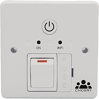 CHOSRY WiFi Fused Spur Timer Switch for electric towel rails, heating, and lighting (if showing as unavailable, please visit our store at chosry dot com)